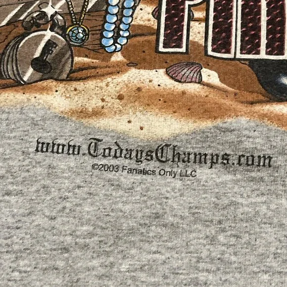 VTG Cap'n Lynch Tampa Bay Buccaneers Shirt Adult SZ XL Gray 2003 Fanatics - Picture 3 of 8